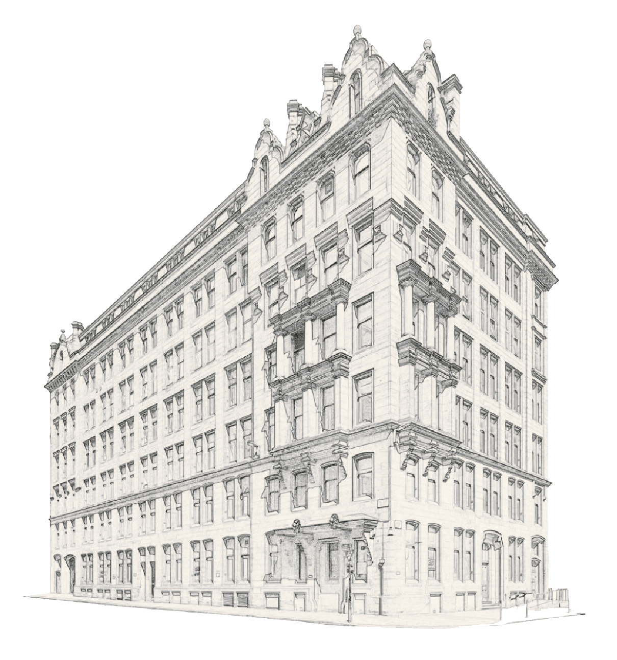 Graphic of building exterior